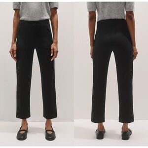 Me + Em • Travel Tailoring Pull On Slim Crop Trouser Pants